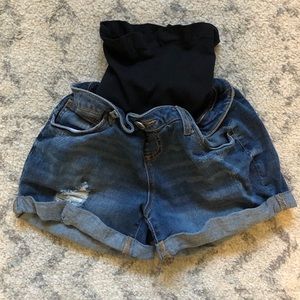 Maternity or postpartum shorts
